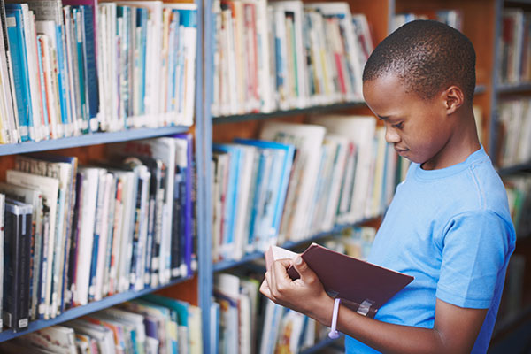 Boy in the Library